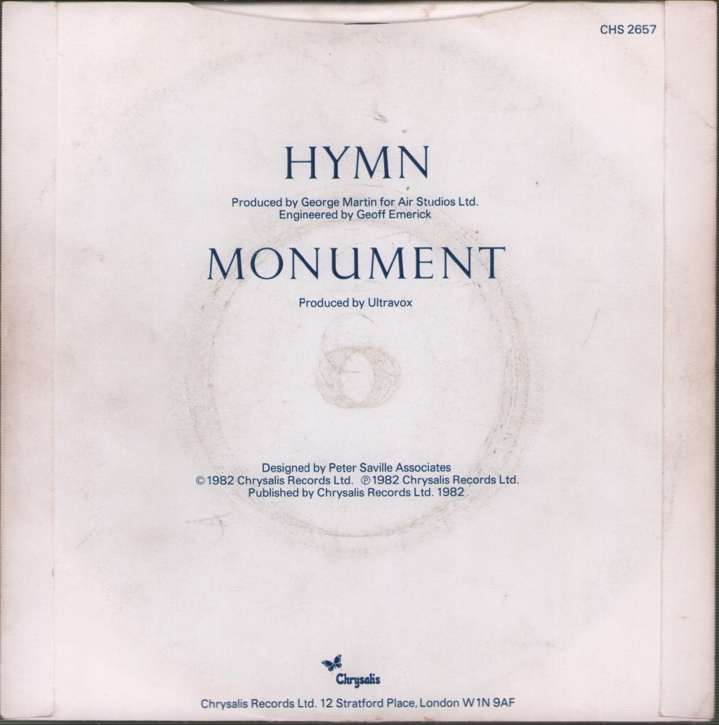 Ultravox - Hymn - 7 Inch