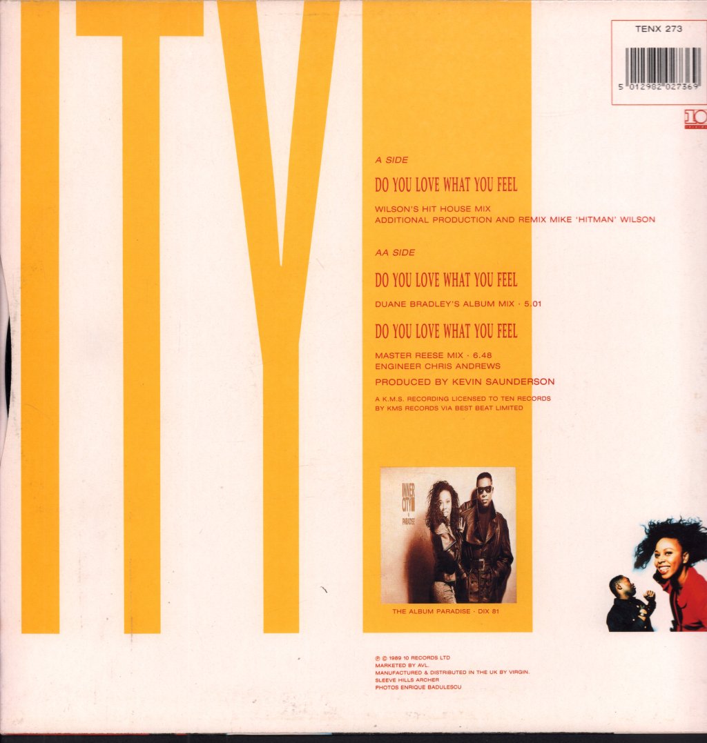 Inner City - Do You Love What You Feel - 12 Inch