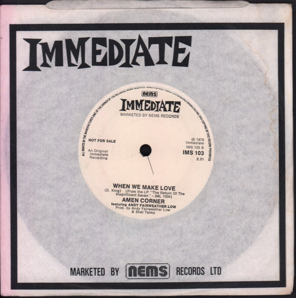 Amen Corner - (If Paradise Is) Half As Nice - 7 Inch
