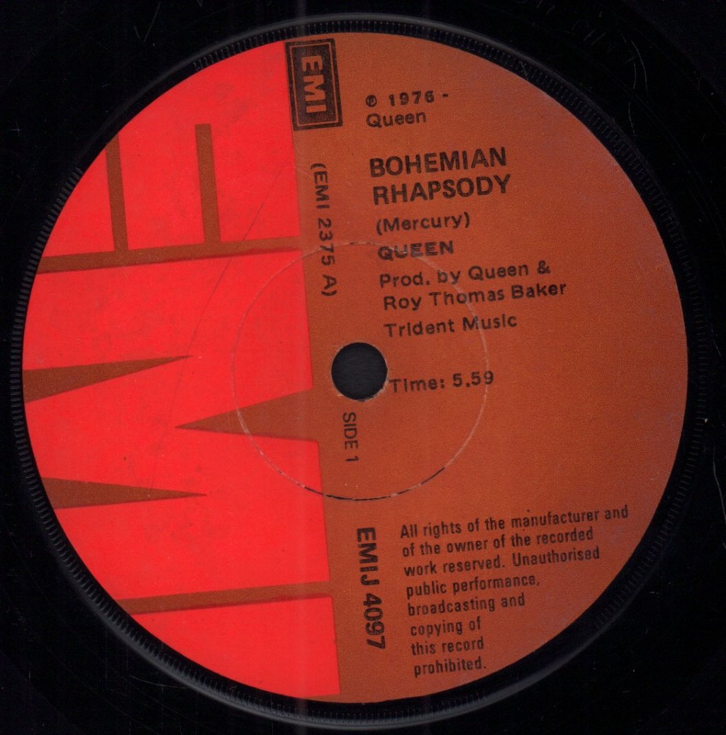 Queen - Bohemian Rhapsody - 7 Inch