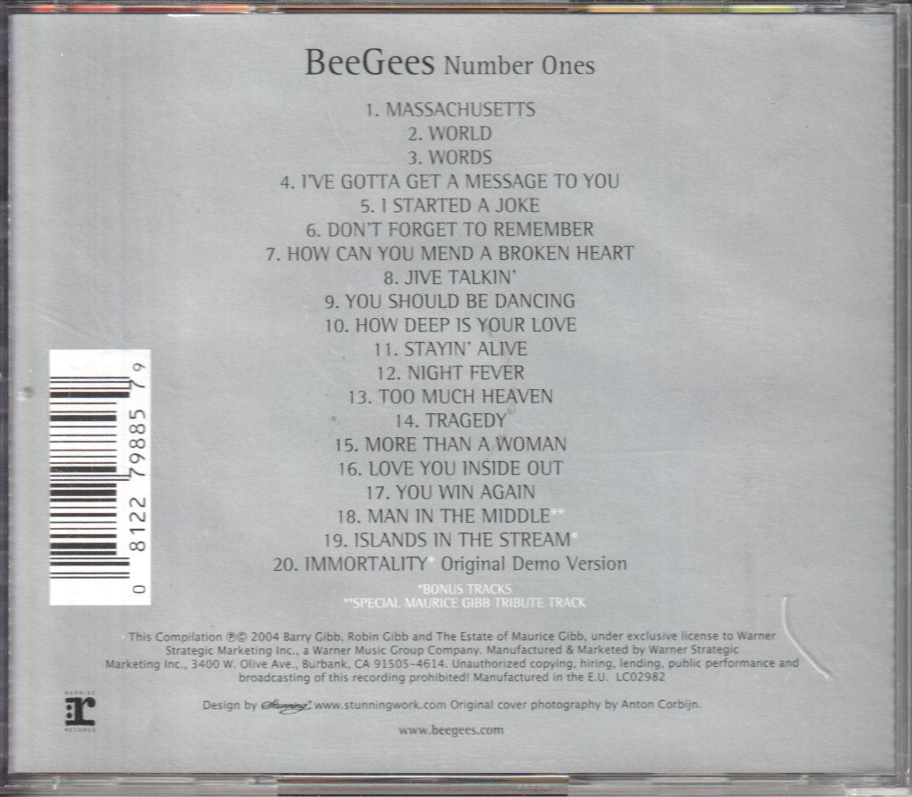 Bee Gees - Number Ones - Cd