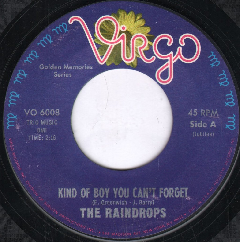 Raindrops - Kind Of Boy You Can't Forget - 7 Inch