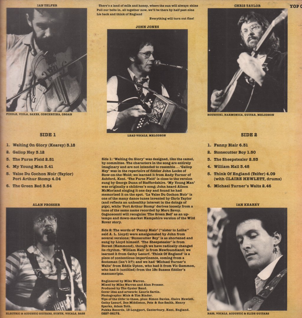 Oyster Band - Lie Back And Think Of England - Lp