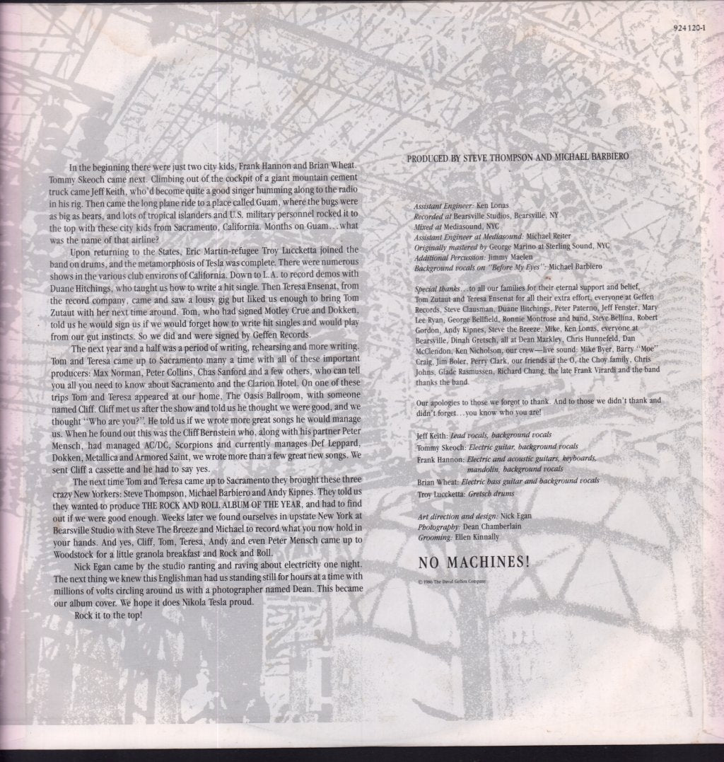 Tesla - Mechanical Resonance - Lp