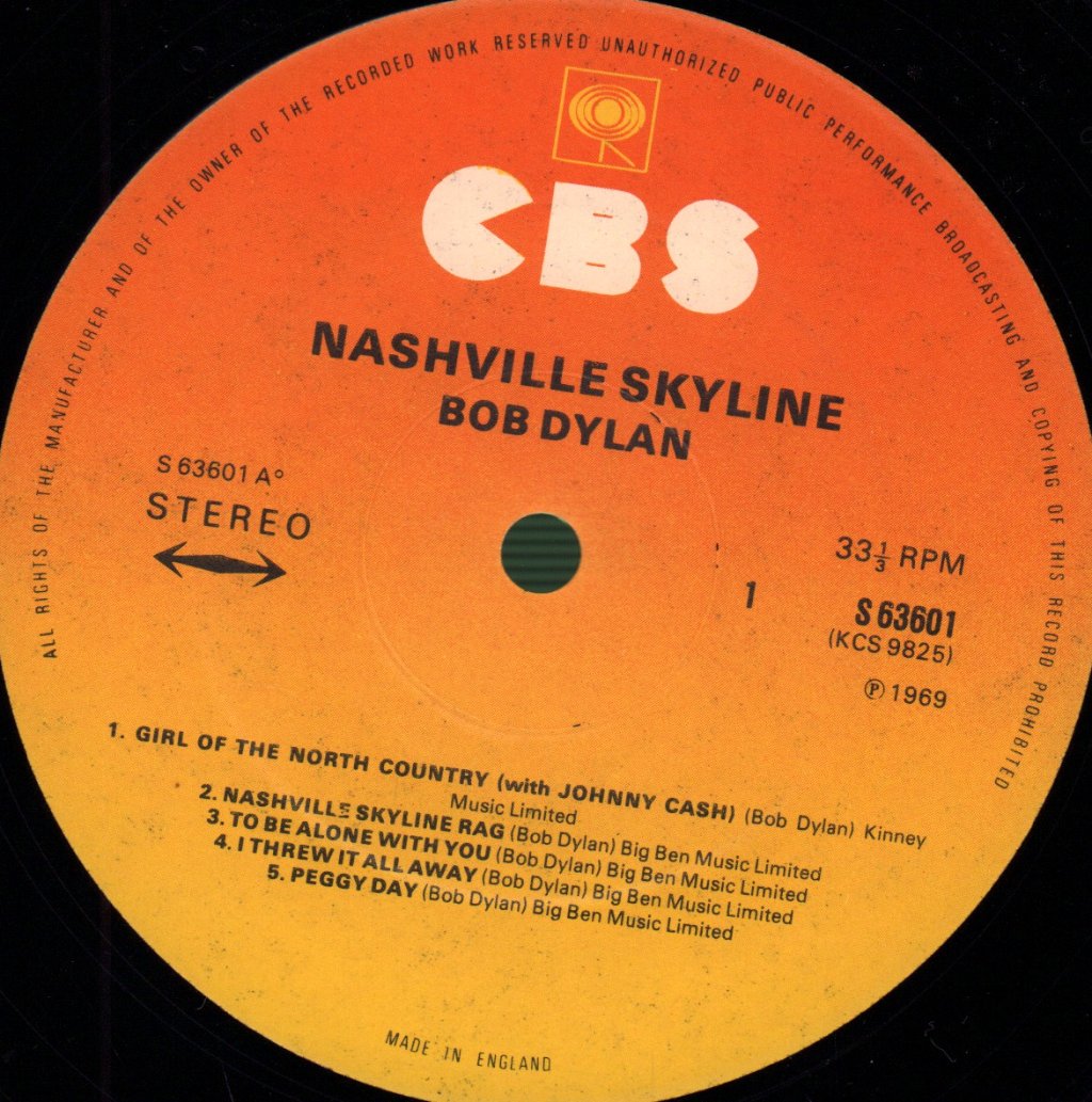 Bob Dylan - Nashville Skyline - Lp