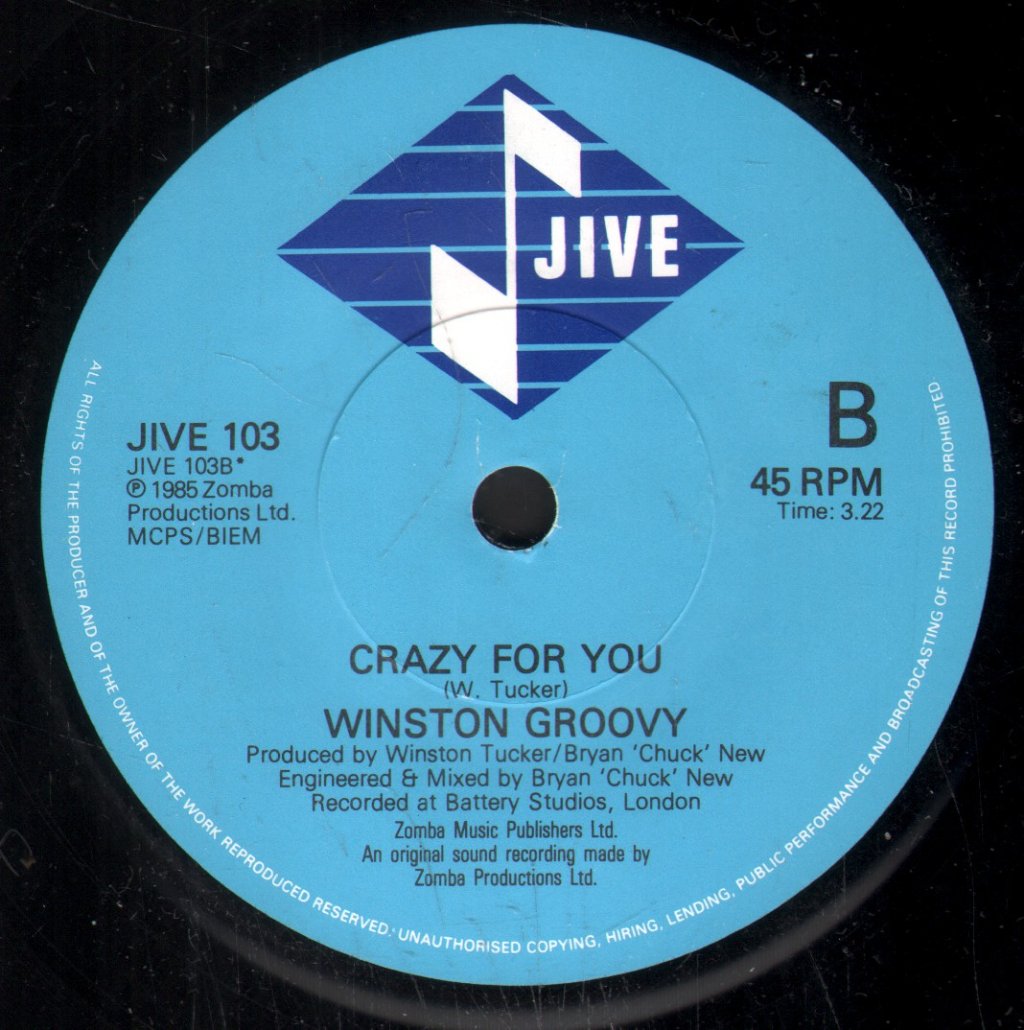 Winston Groovy - Rock Me Tonight - 7 Inch