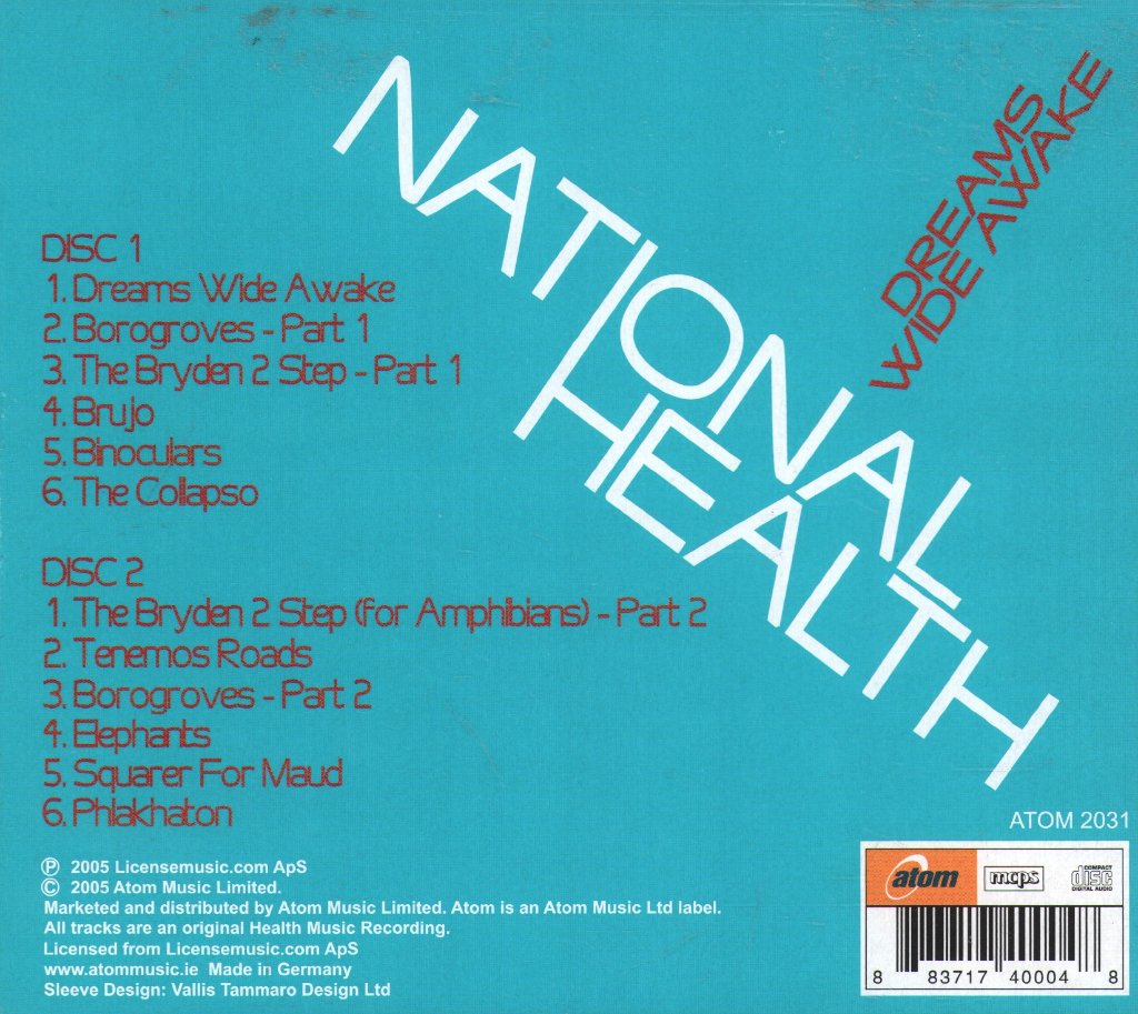 National Health - Dreams Wide Awake - Double Cd