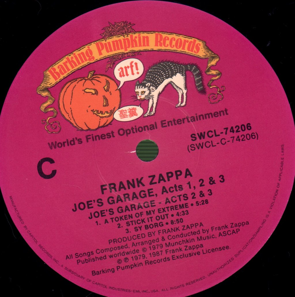 Frank Zappa - Joe's Garage Act's 1,2 And 3 - Lp Box Set