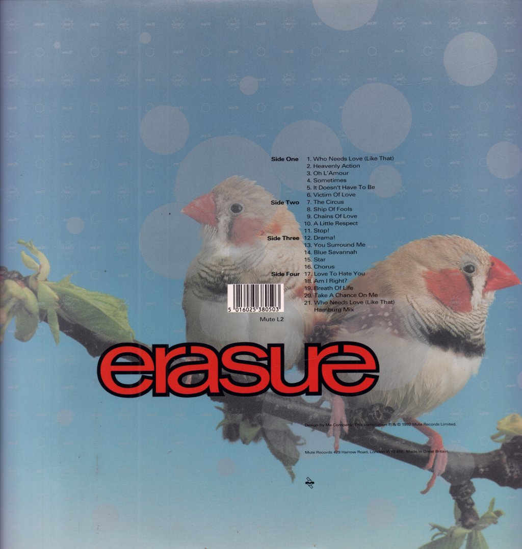 Erasure - Pop! The First 20 Hits - Double Lp