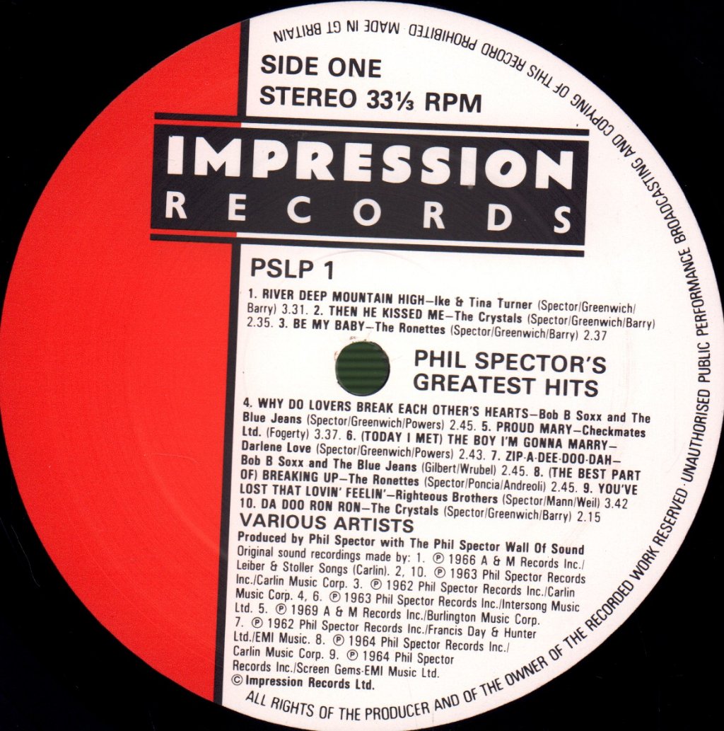 Phil Spector - Greatest Hits - Lp