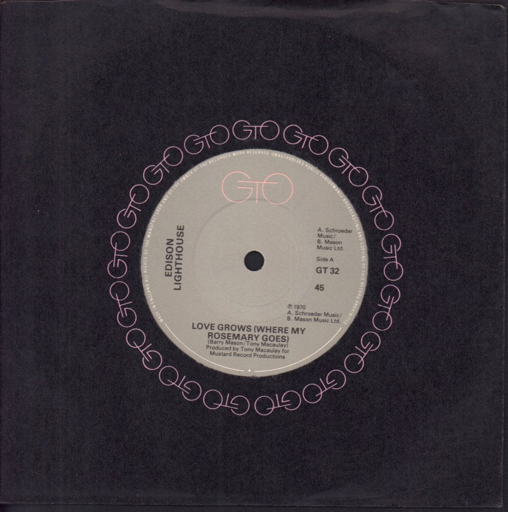 Edison Lighthouse - Love Grows Where My Rosemary Goes - 7 Inch