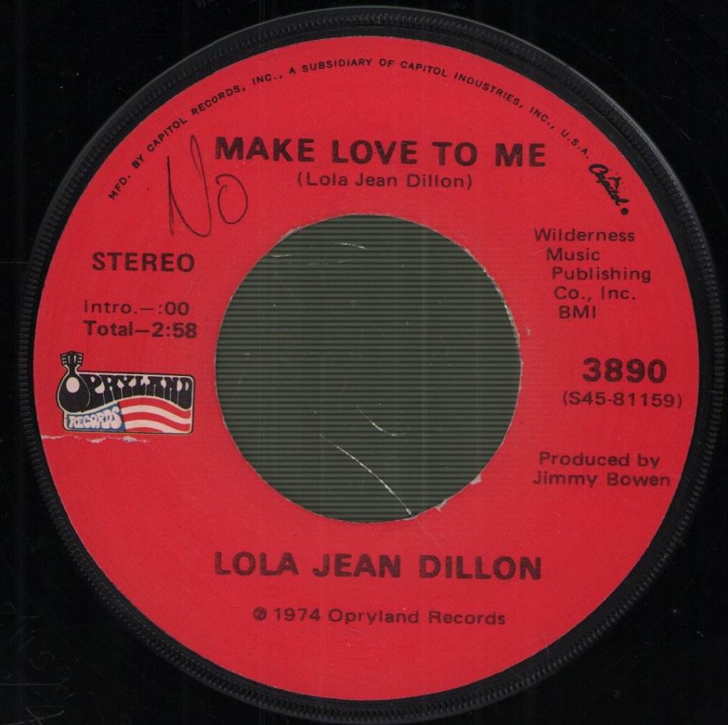 Lola Jean Dillon - Make Love To Me/It Was A Scandal - 7 Inch