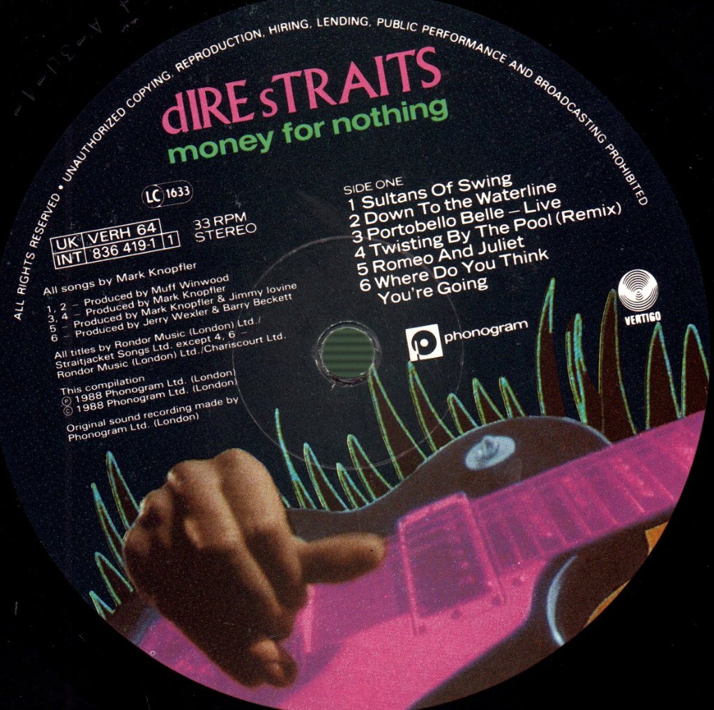 Dire Straits - Money For Nothing - Lp