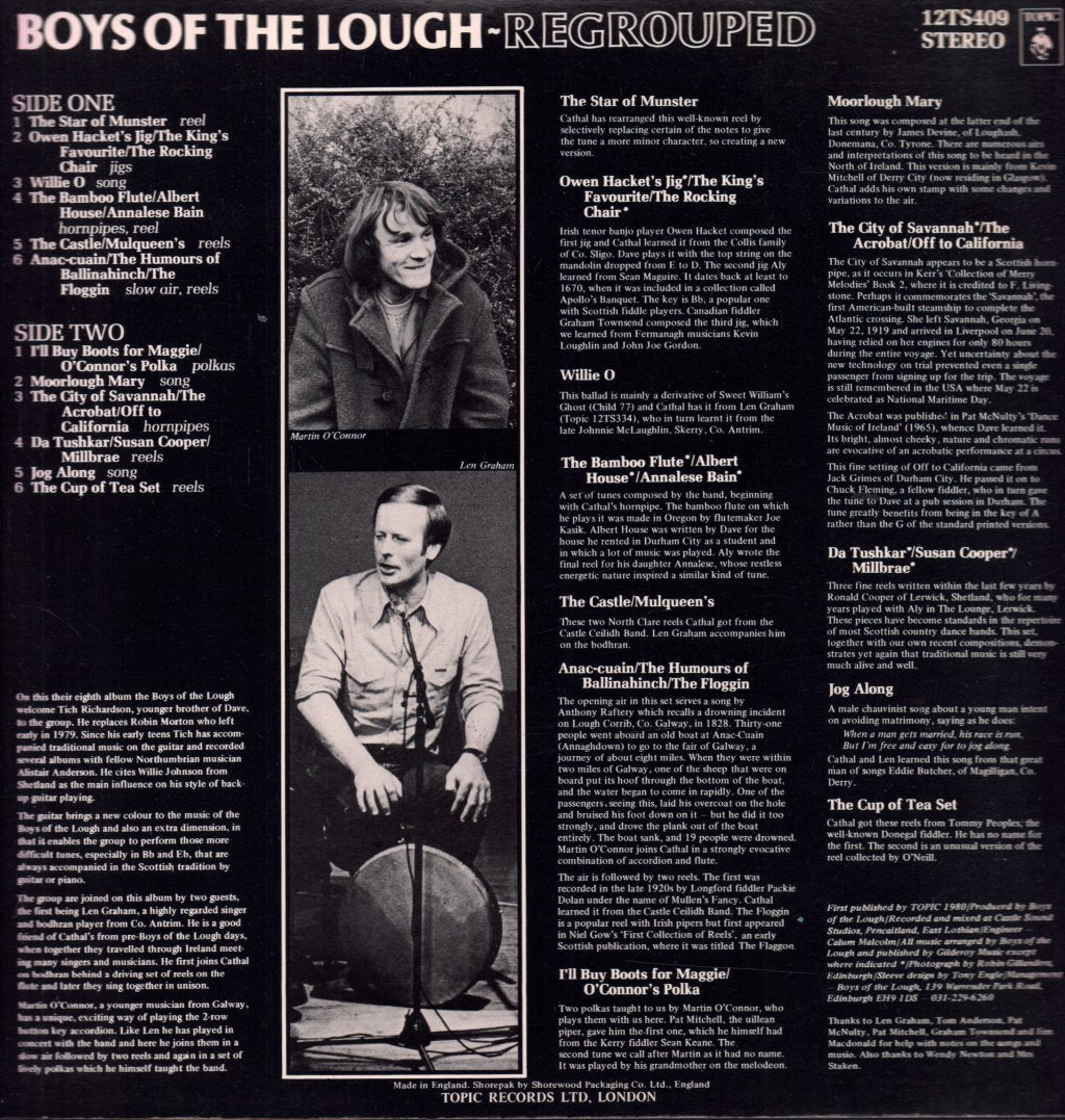 Boys Of The Lough - Regrouped - Lp