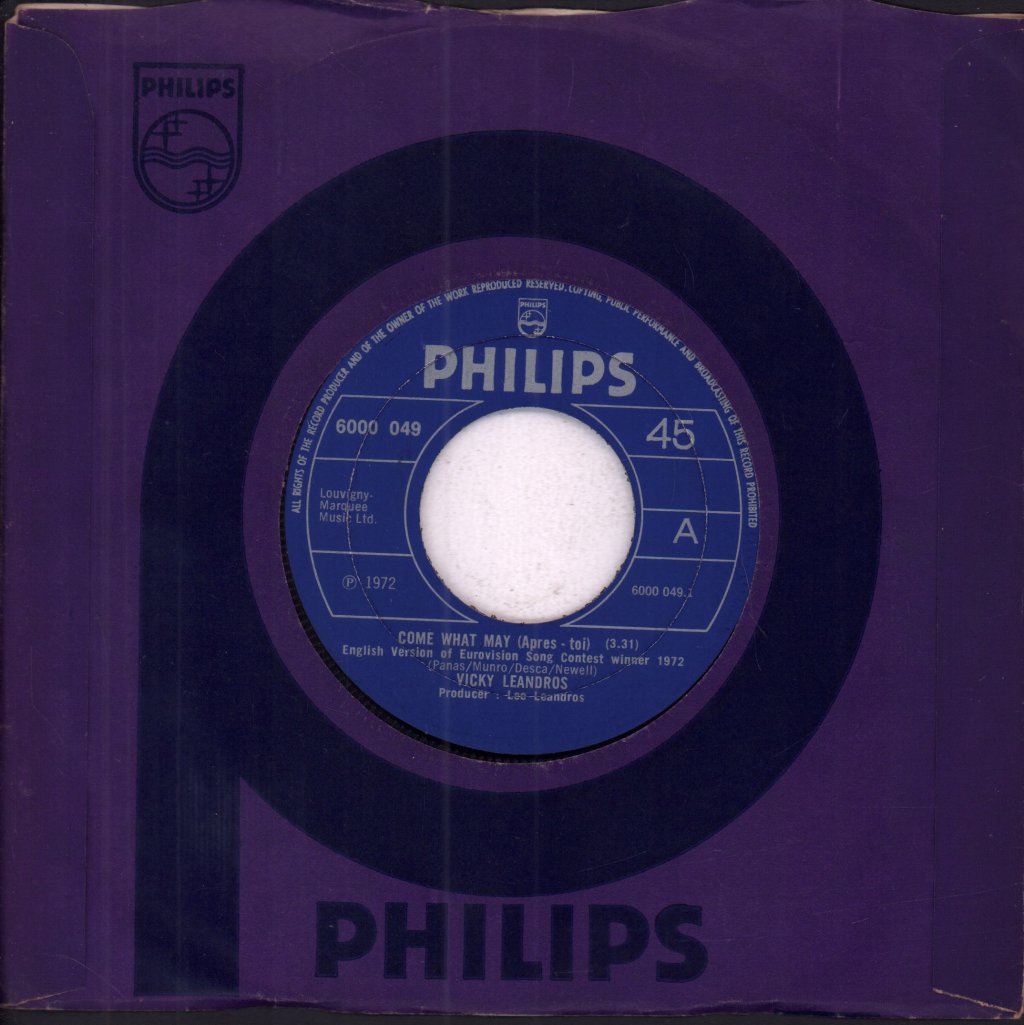 Vicky Leandros - Come What May - 7 Inch