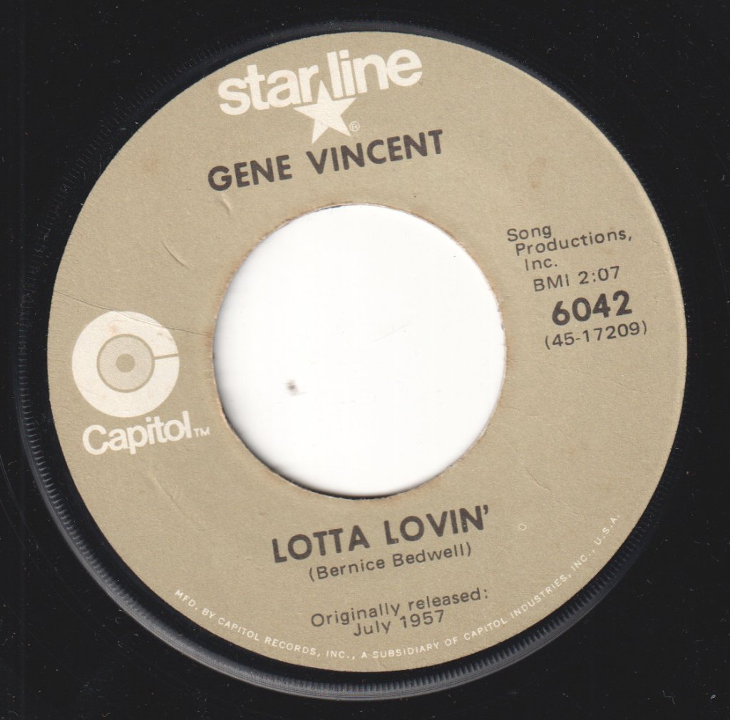 Gene Vincent - Be Bop A Lula - 7 Inch