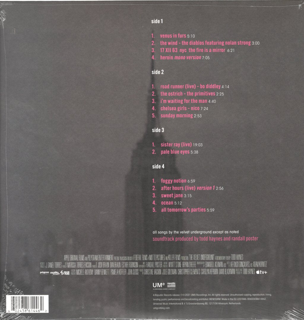 Velvet Underground - A Documentary Film By Todd Haynes – Music From The Motion Picture Soundtrack - Double Lp