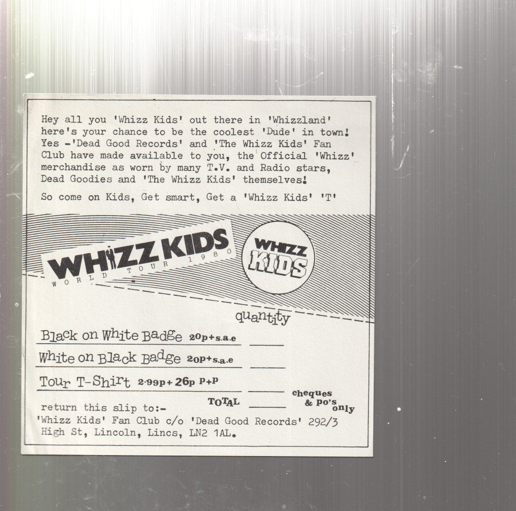 Whizz Kids - Paye As You Earn - 7 Inch