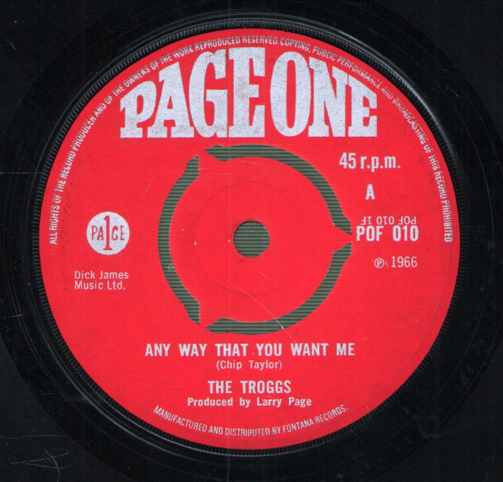 Troggs - Any Way That You Want Me - 7 Inch