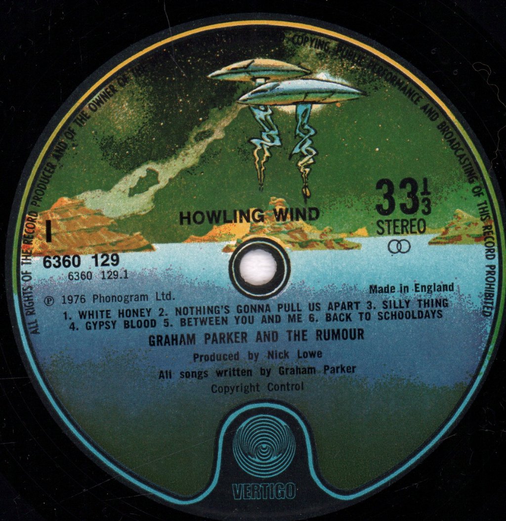 Graham Parker - Howlin Wind - Lp