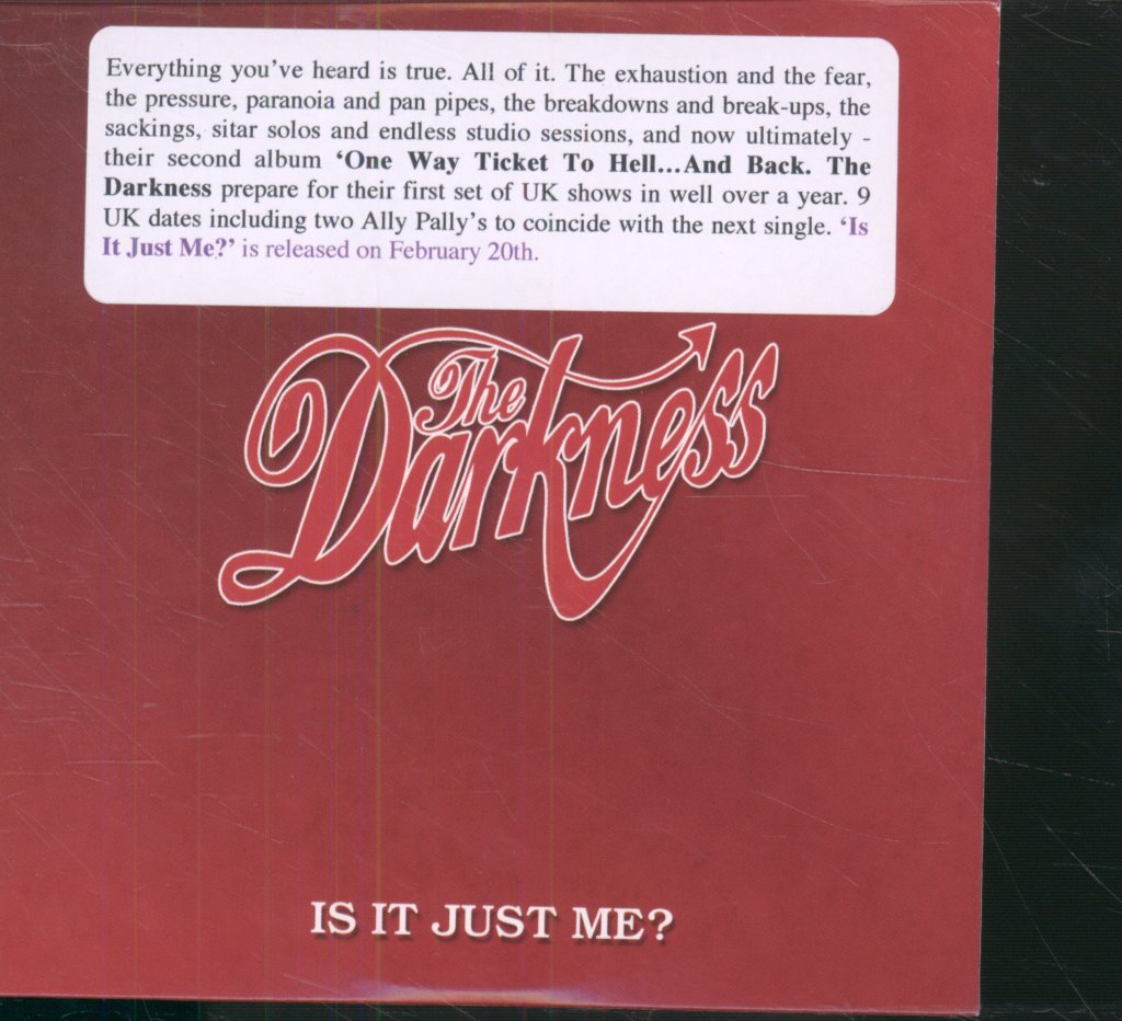 Darkness - Is It Just Me? - Cd