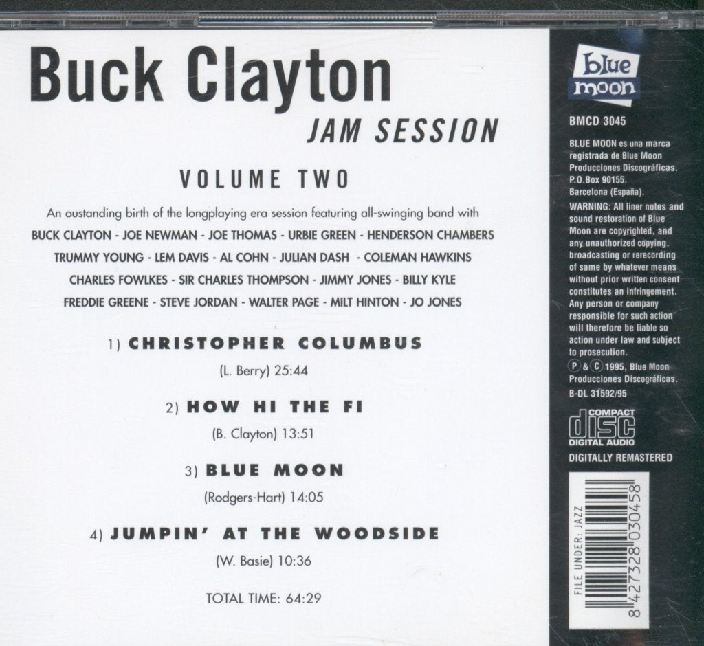 Buck Clayton - Jam Session Volume Two - Cd