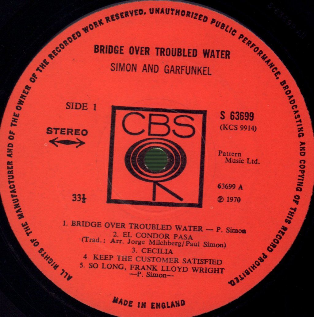 Simon And Garfunkel - Bridge Over Troubled Water - Lp