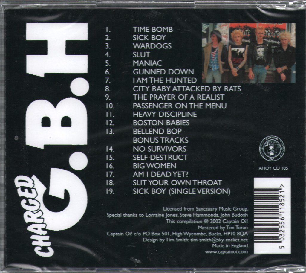G.B.H. - City Baby Attacked By Rats - Cd