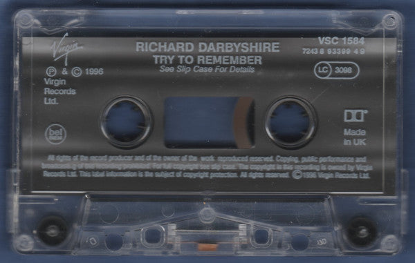 Richard Darbyshire - Try To Remember - Cassette