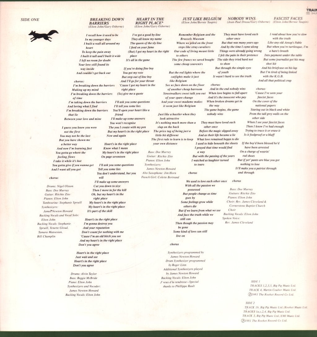 Elton John - Fox - Lp
