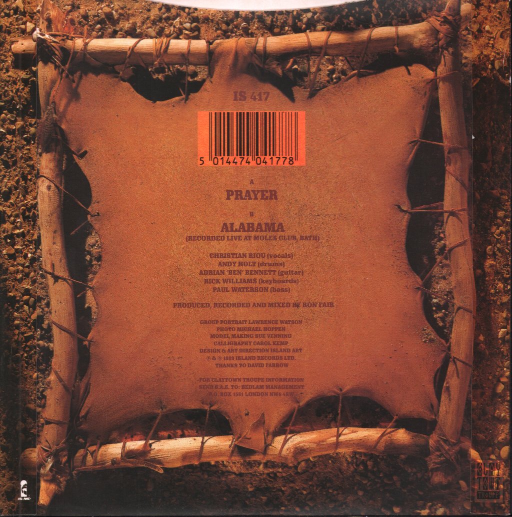 Claytown Troupe - Prayer - 7 Inch