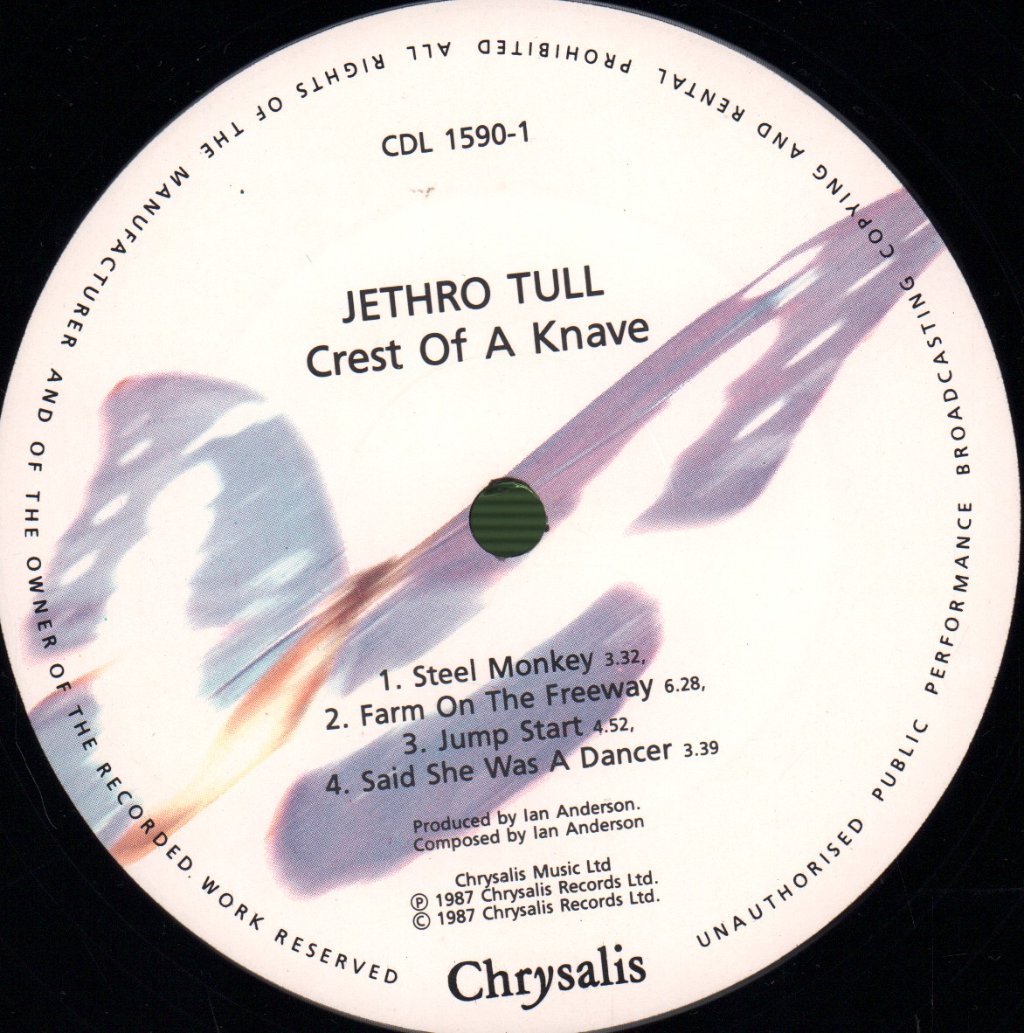 Jethro Tull - Crest Of A Knave - Lp
