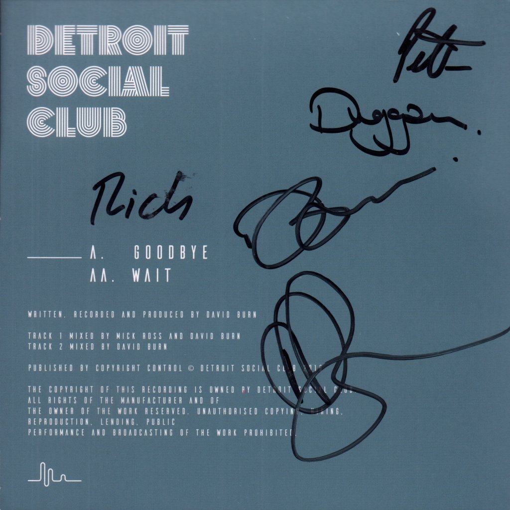 Detroit Social Club - goodbye - 7 Inch