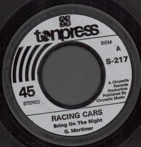 Racing Cars - Bring On The Night - 7 Inch