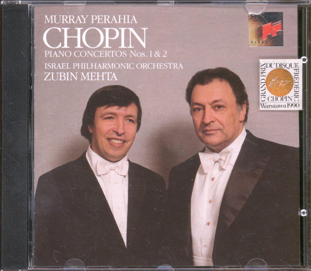 Murray Perahia, Israel Philharmonic / Zubin Mehta - Chopin: Piano Concertos Nos. 1 & 2 - Cd