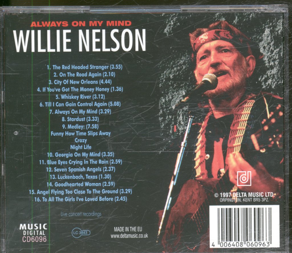 Willie Nelson - Always On My Mind - Cd