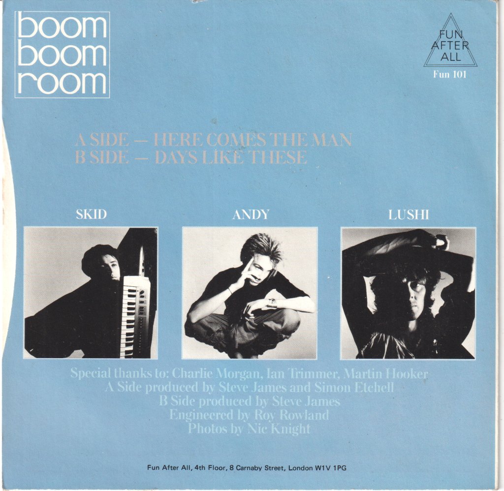 Boom Boom Room - Here Comes The Man - 7 Inch