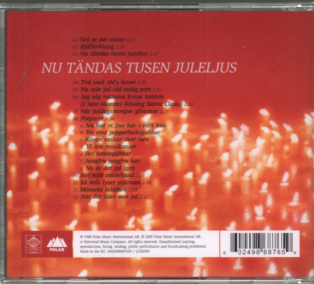 Agnetha And Linda - Nu Tändas Tusen Juleljus - Cd