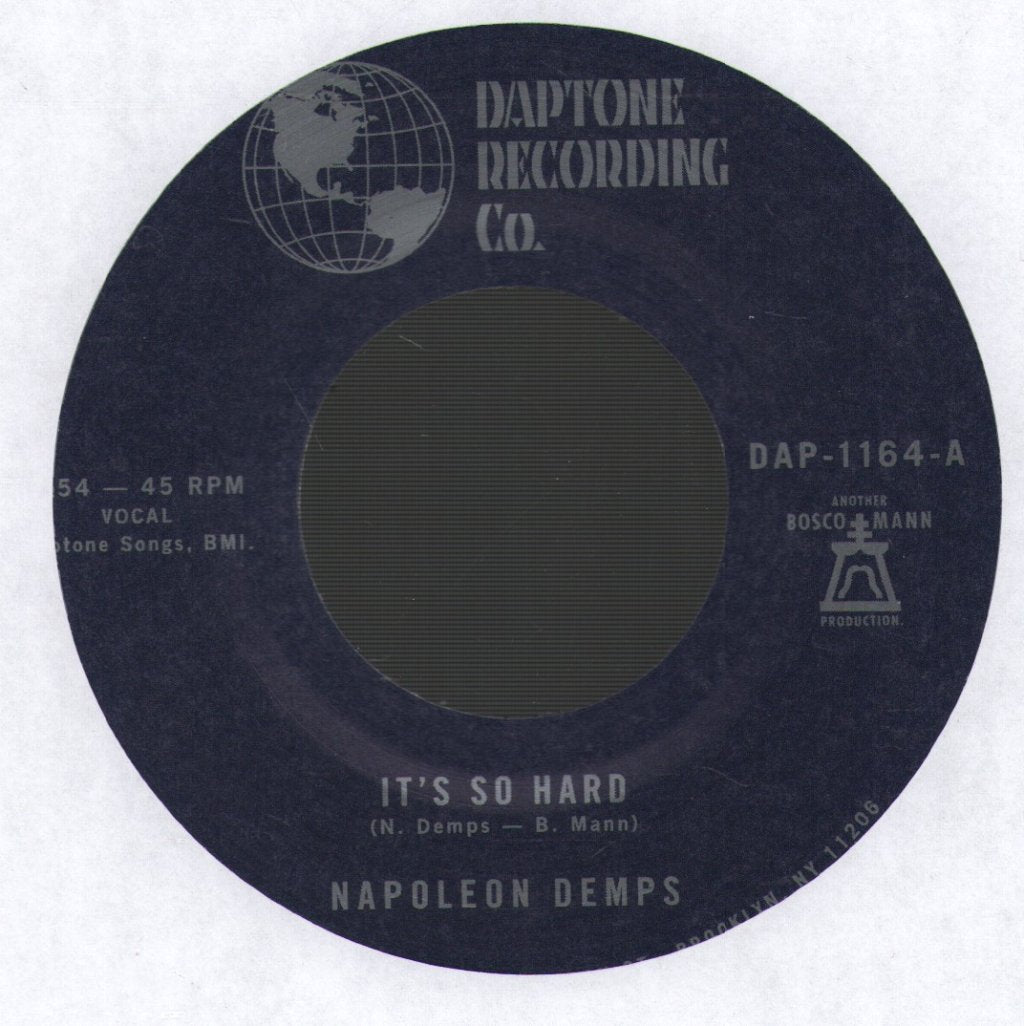 Napoleon Demps - It's So Hard - 7 Inch