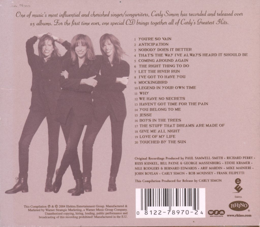 Carly Simon - Reflections: Carly Simon's Greatest Hits - Cd