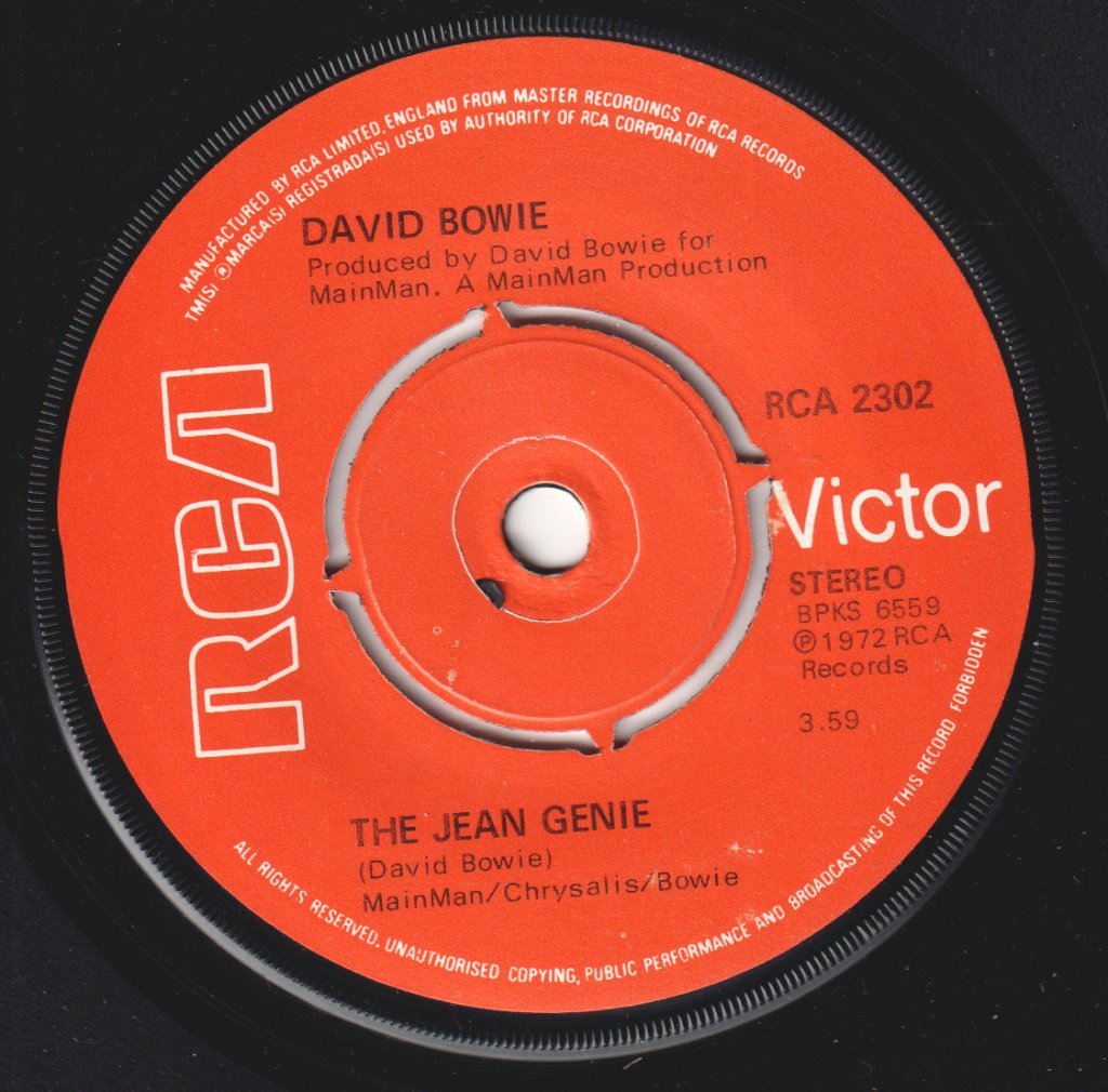 David Bowie - Jean Genie - 7 Inch