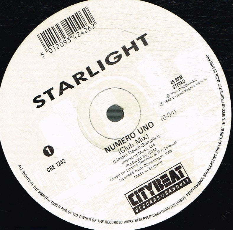 Starlight - Numero Uno - 12 Inch