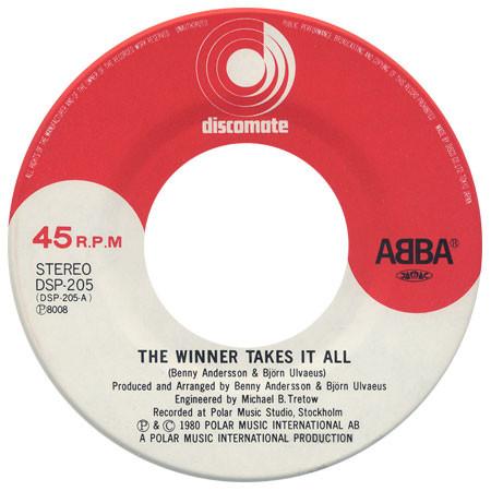 ABBA - Winner Takes It All / Elaine - 7 Inch