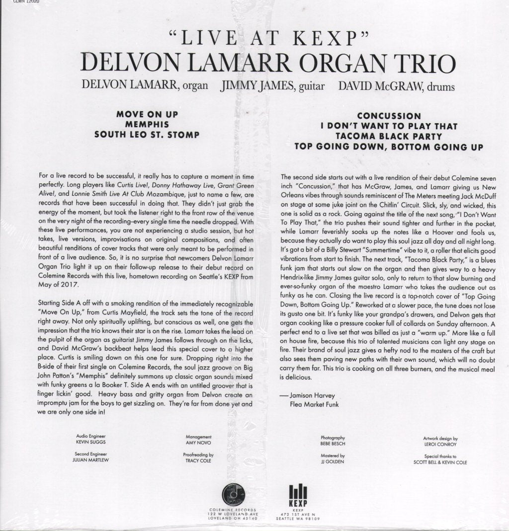 Delvon Lamarr Organ Trio - Live At KEXP! - Lp