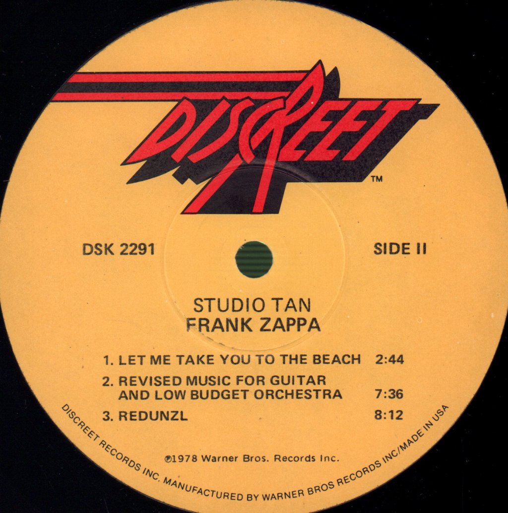 Frank Zappa - Studio Tan - Lp