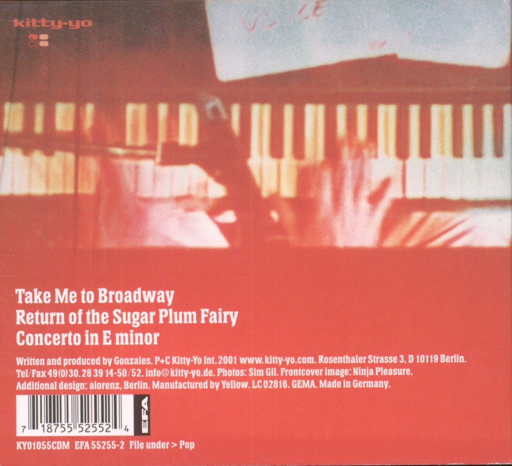 Chilly Gonzales - Take Me To Broadway - Cd