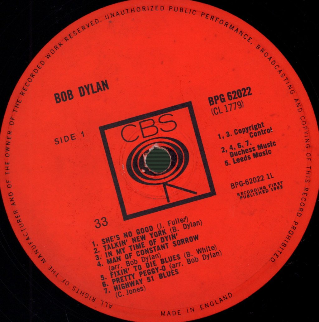 Bob Dylan - Bob Dylan - Lp