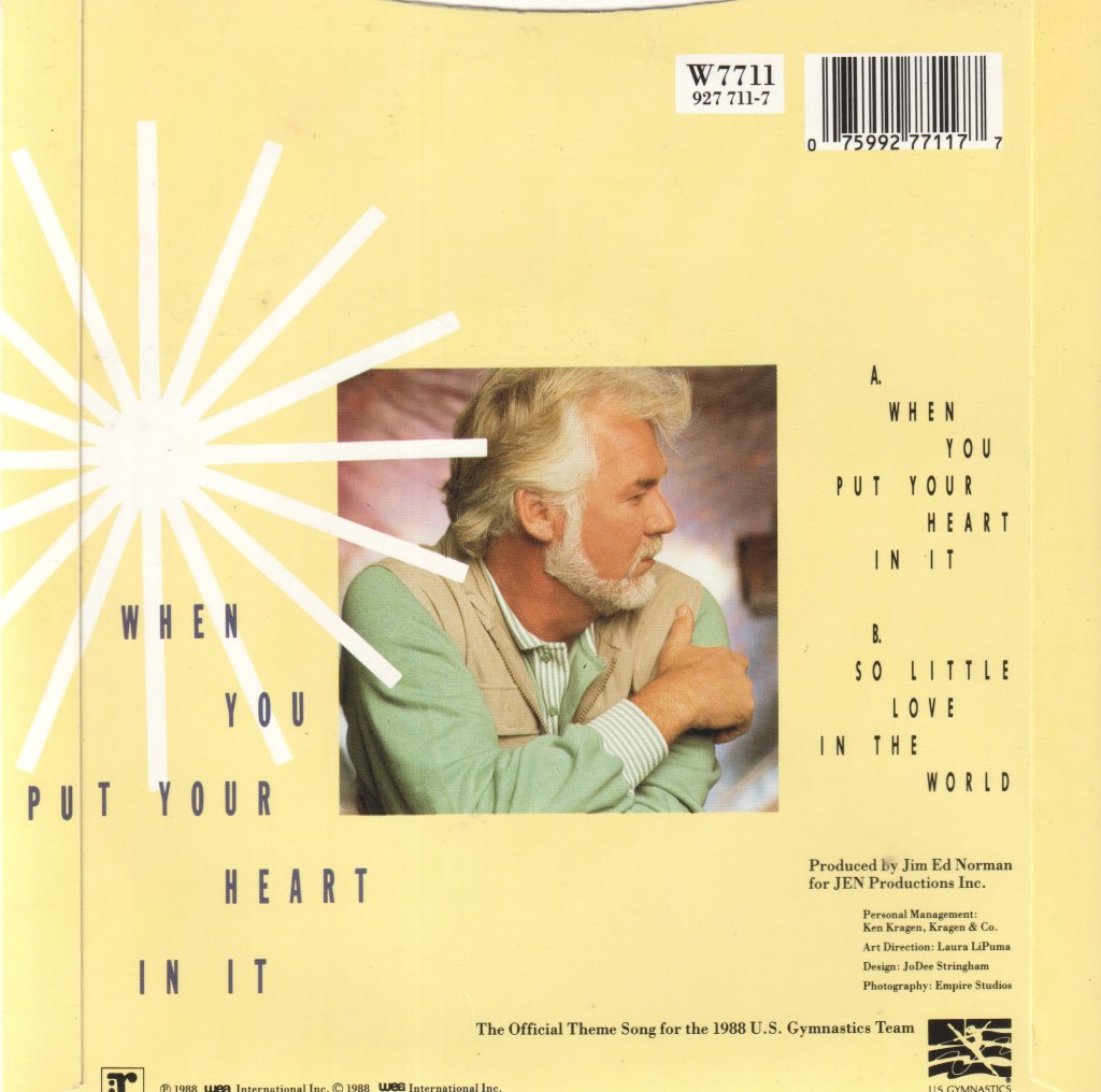 Kenny Rogers - When You Put Your Heart In It - 7 Inch