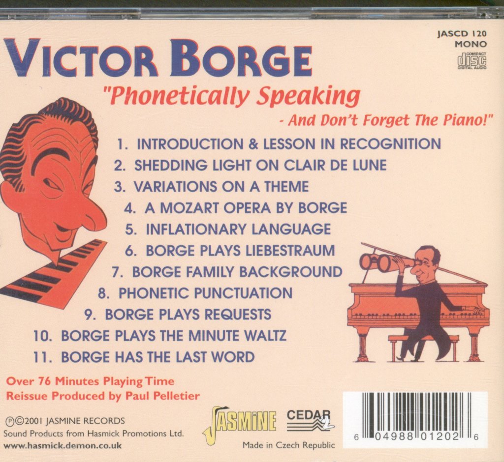 Victor Borge - Phonetically Speaking - And Don't Forget The Piano - Cd