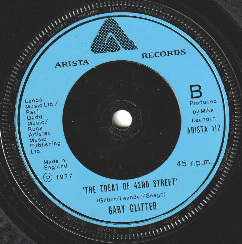 Gary Glitter - A Little Boogie Woogie In The Back Of My Mind - 7 Inch